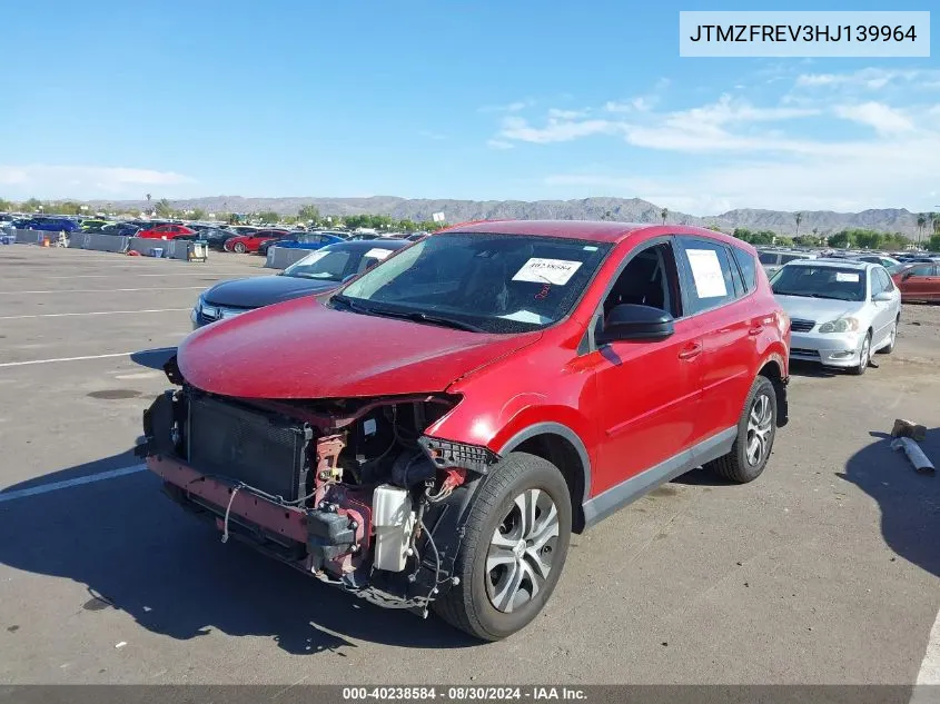 2017 Toyota Rav4 Le VIN: JTMZFREV3HJ139964 Lot: 40238584