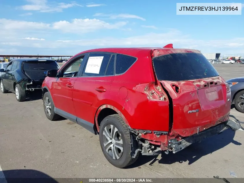 2017 Toyota Rav4 Le VIN: JTMZFREV3HJ139964 Lot: 40238584