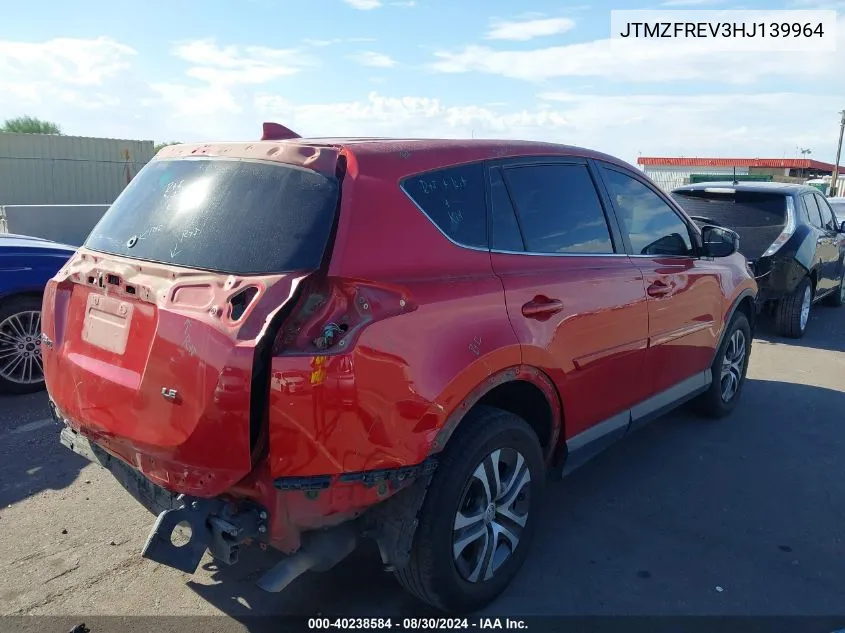 2017 Toyota Rav4 Le VIN: JTMZFREV3HJ139964 Lot: 40238584