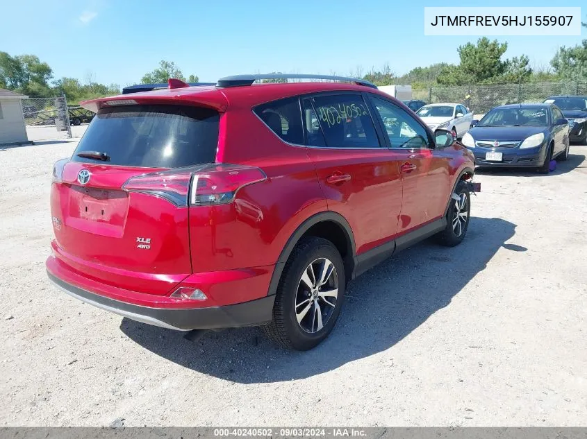 JTMRFREV5HJ155907 2017 Toyota Rav4 Xle