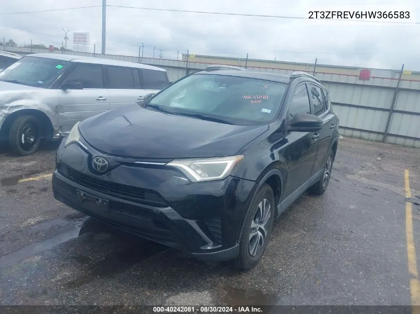 2017 Toyota Rav4 Le VIN: 2T3ZFREV6HW366583 Lot: 40242081