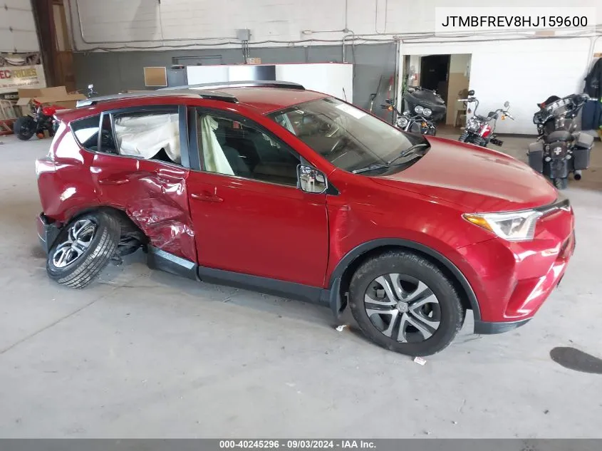 2017 Toyota Rav4 Le VIN: JTMBFREV8HJ159600 Lot: 40245296