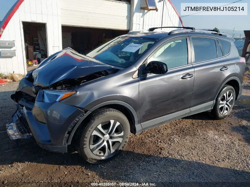 2017 Toyota Rav4 Le VIN: JTMBFREV8HJ105214 Lot: 40255057