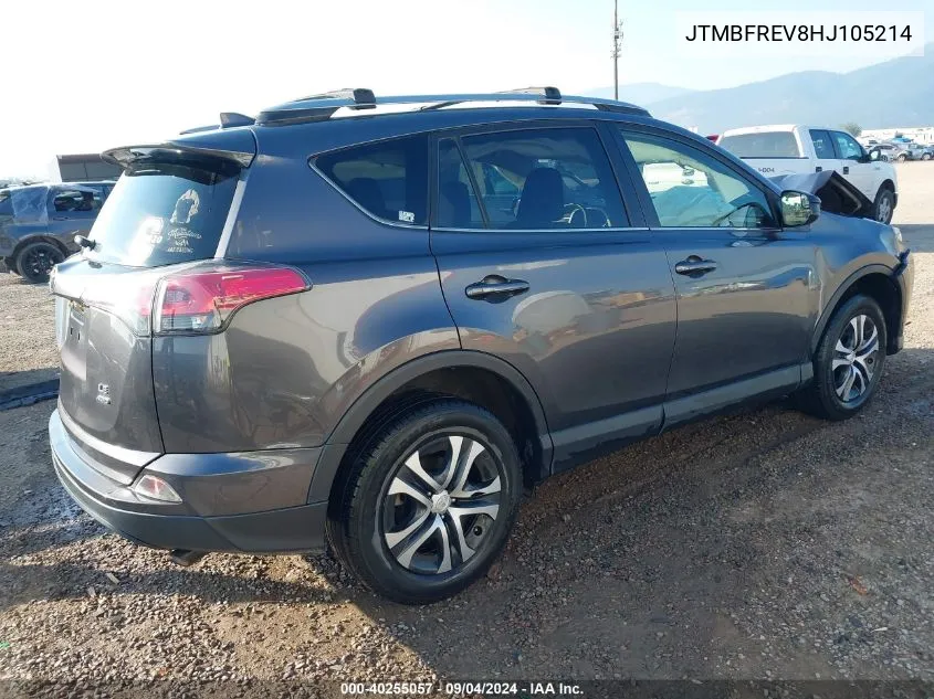 2017 Toyota Rav4 Le VIN: JTMBFREV8HJ105214 Lot: 40255057