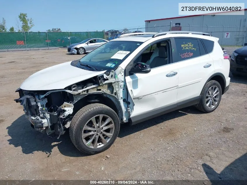 2T3DFREV0HW604082 2017 Toyota Rav4 Limited/Se/Platinum