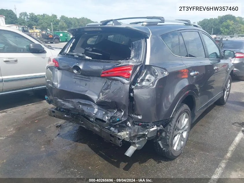 2T3YFREV6HW357460 2017 Toyota Rav4 Platinum