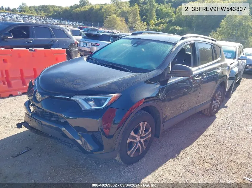 2017 Toyota Rav4 Le VIN: 2T3BFREV9HW543807 Lot: 40269832