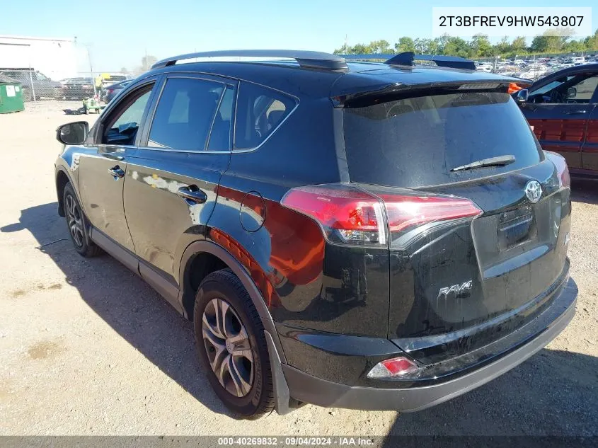 2017 Toyota Rav4 Le VIN: 2T3BFREV9HW543807 Lot: 40269832