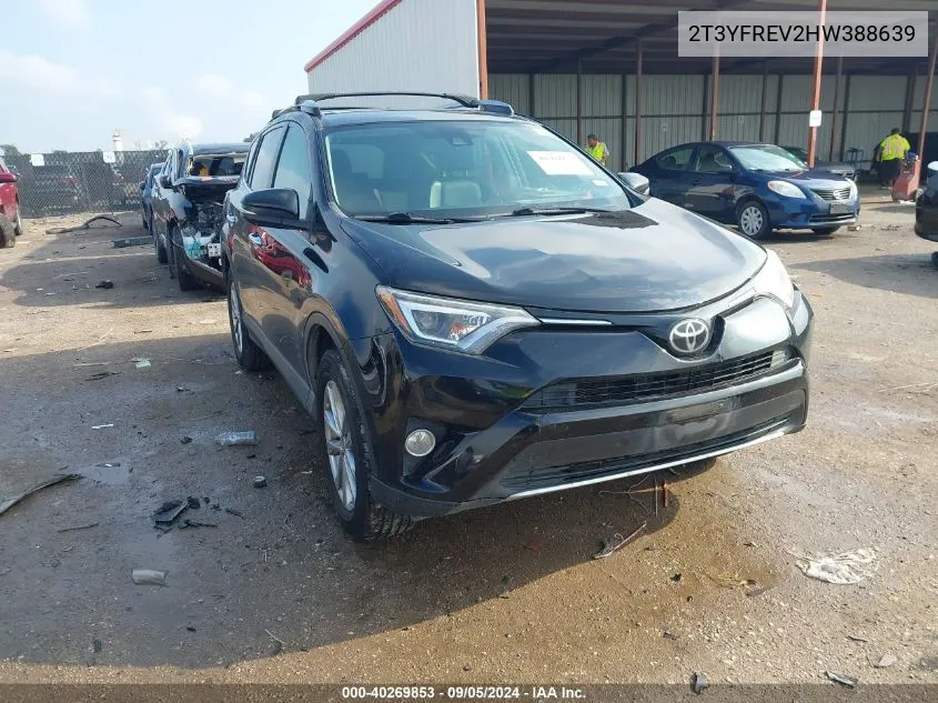 2017 Toyota Rav4 Limited/Platinum VIN: 2T3YFREV2HW388639 Lot: 40269853