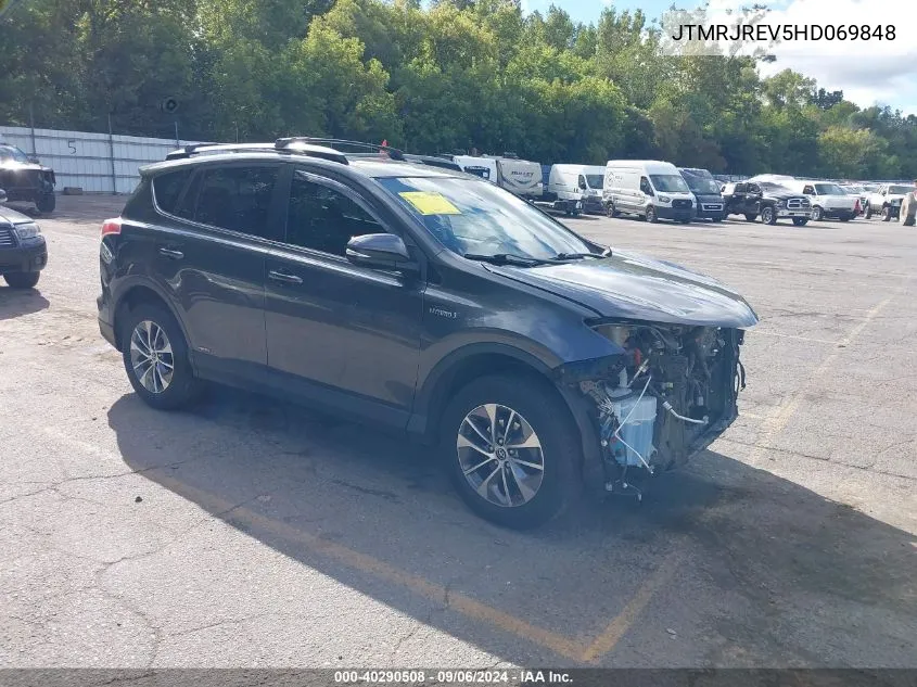 2017 Toyota Rav4 Hybrid Xle VIN: JTMRJREV5HD069848 Lot: 40290508