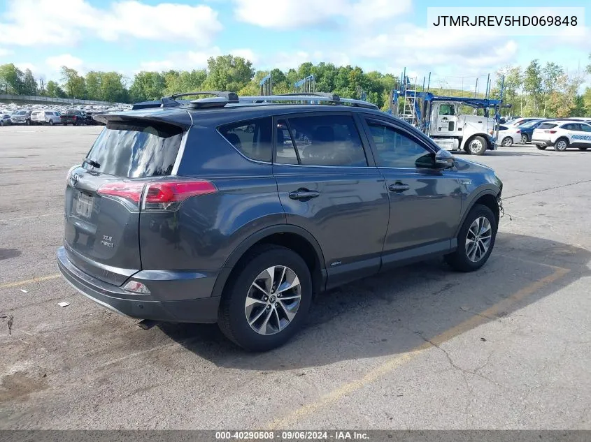 2017 Toyota Rav4 Hybrid Xle VIN: JTMRJREV5HD069848 Lot: 40290508