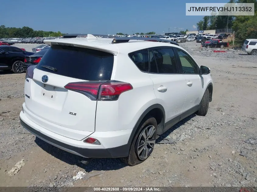 2017 Toyota Rav4 Xle VIN: JTMWFREV3HJ113352 Lot: 40292608