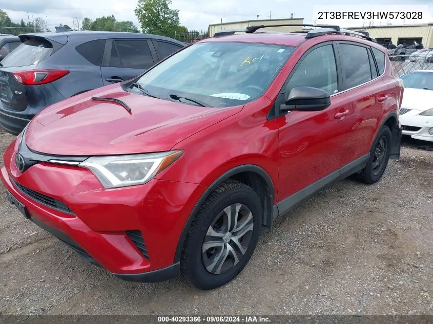 2017 Toyota Rav4 Le VIN: 2T3BFREV3HW573028 Lot: 40293366