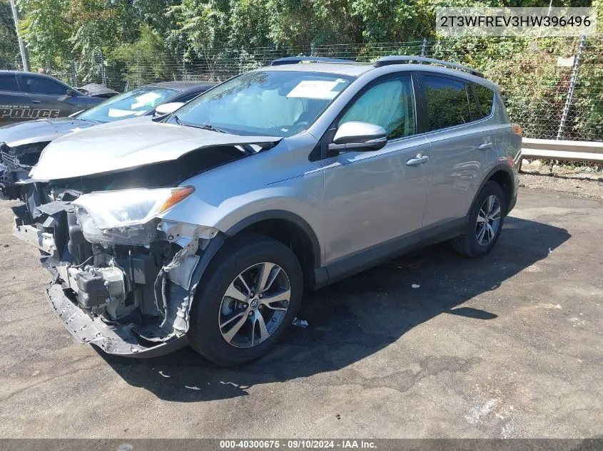 2017 Toyota Rav4 Xle VIN: 2T3WFREV3HW396496 Lot: 40300675