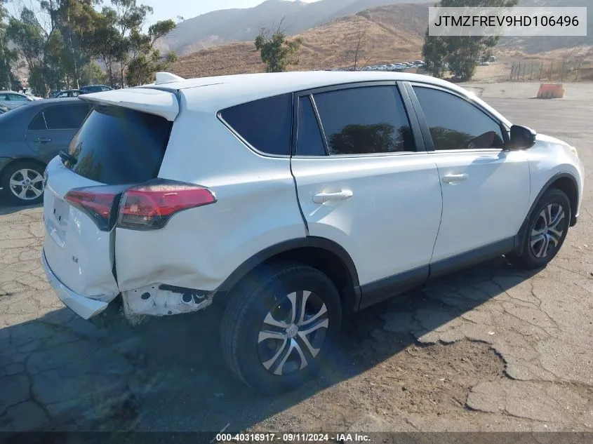 JTMZFREV9HD106496 2017 Toyota Rav4 Le