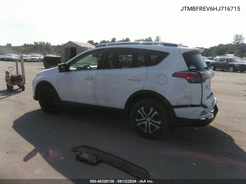 2017 Toyota Rav4 Le VIN: JTMBFREV6HJ716715 Lot: 40320138