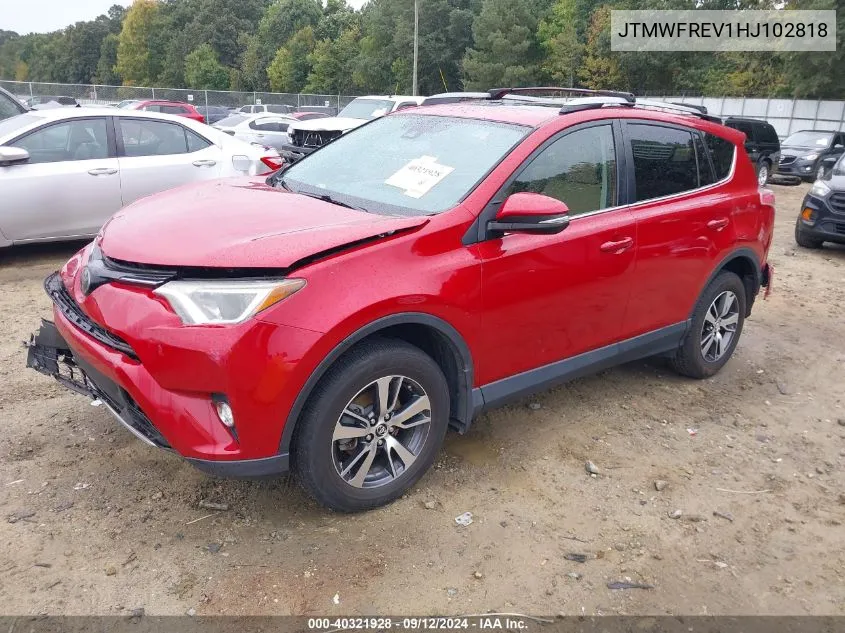 2017 Toyota Rav4 Xle VIN: JTMWFREV1HJ102818 Lot: 40321928