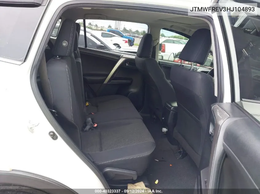 JTMWFREV3HJ104893 2017 Toyota Rav4 Xle