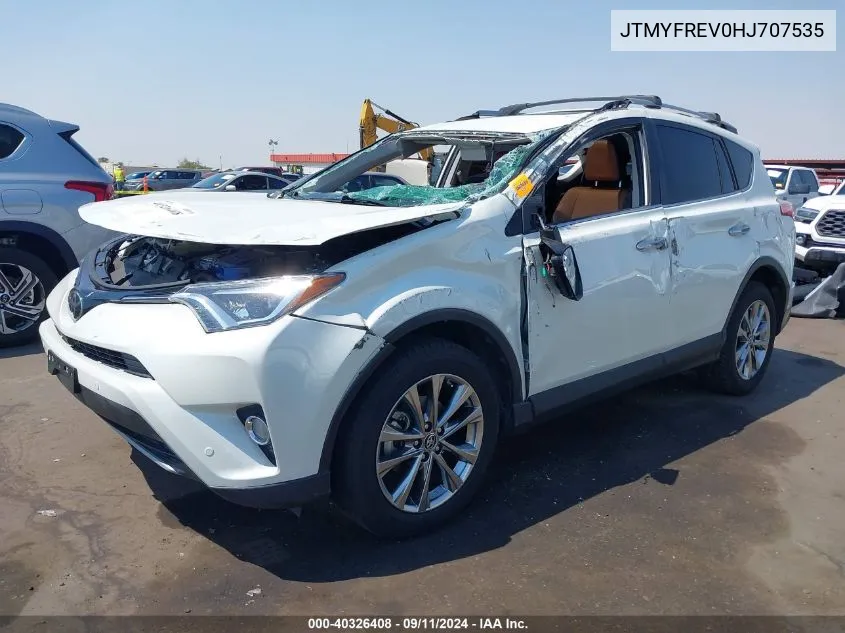 JTMYFREV0HJ707535 2017 Toyota Rav4 Limited