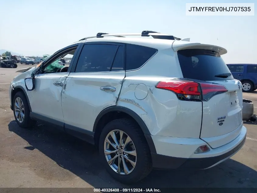 2017 Toyota Rav4 Limited VIN: JTMYFREV0HJ707535 Lot: 40326408