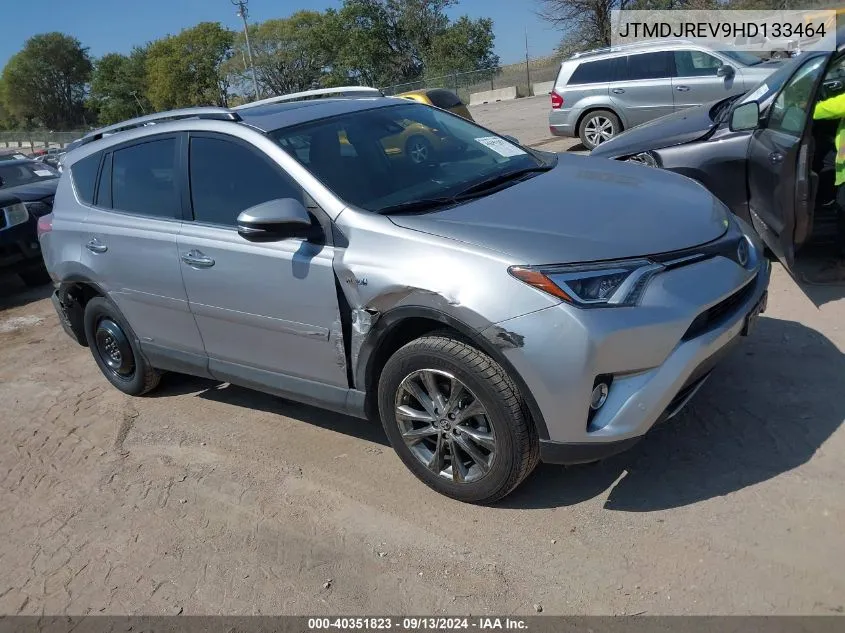 2017 Toyota Rav4 Hybrid Limited VIN: JTMDJREV9HD133464 Lot: 40351823