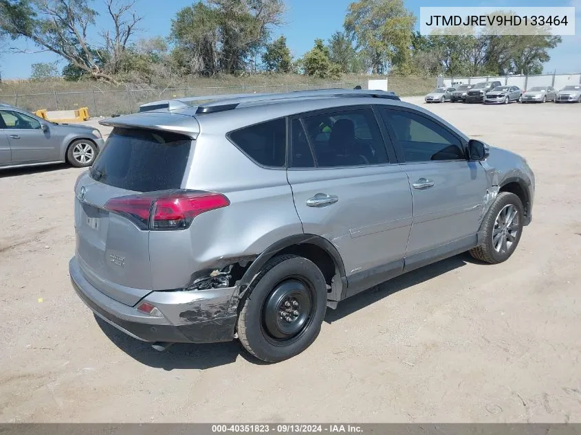 2017 Toyota Rav4 Hybrid Limited VIN: JTMDJREV9HD133464 Lot: 40351823