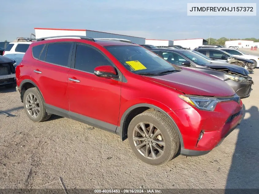 2017 Toyota Rav4 Limited/Se/Platinum VIN: JTMDFREVXHJ157372 Lot: 40353453