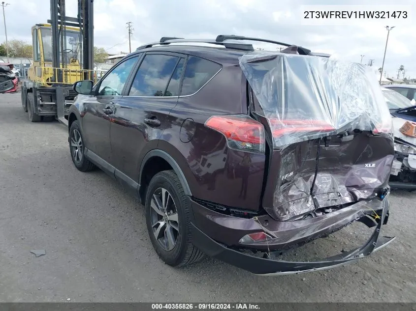 2T3WFREV1HW321473 2017 Toyota Rav4 Xle