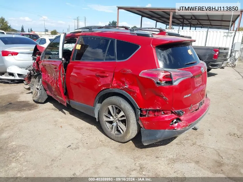 2017 Toyota Rav4 Xle VIN: JTMWFREV8HJ113850 Lot: 40359993