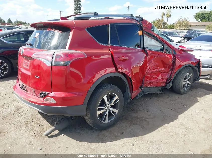 2017 Toyota Rav4 Xle VIN: JTMWFREV8HJ113850 Lot: 40359993