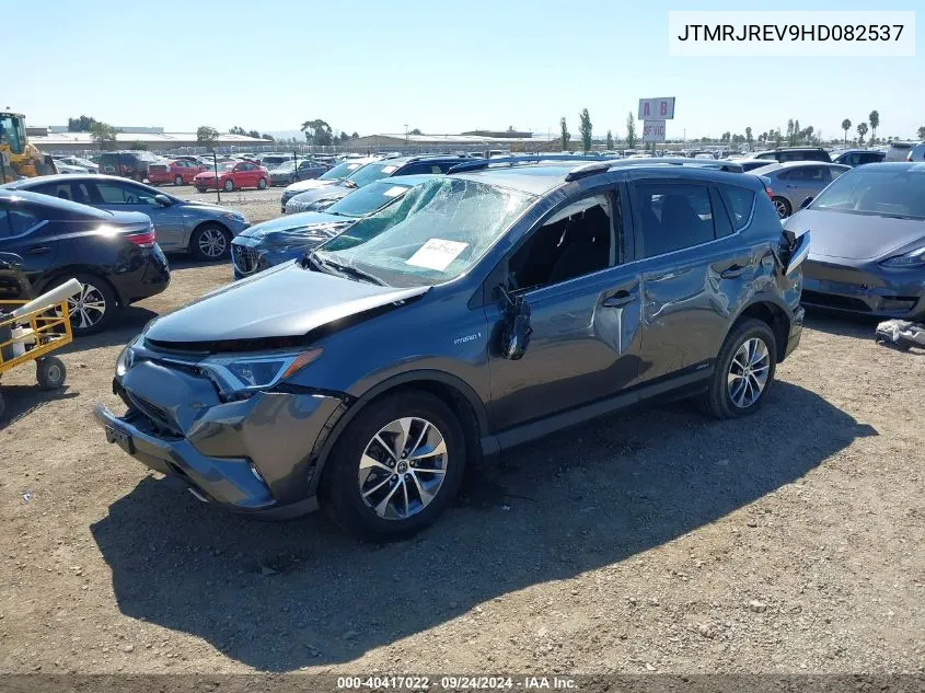 2017 Toyota Rav4 Hybrid Xle VIN: JTMRJREV9HD082537 Lot: 40417022