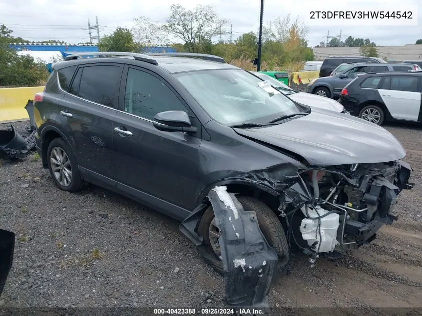 2017 Toyota Rav4 Platinum VIN: 2T3DFREV3HW544542 Lot: 40423388