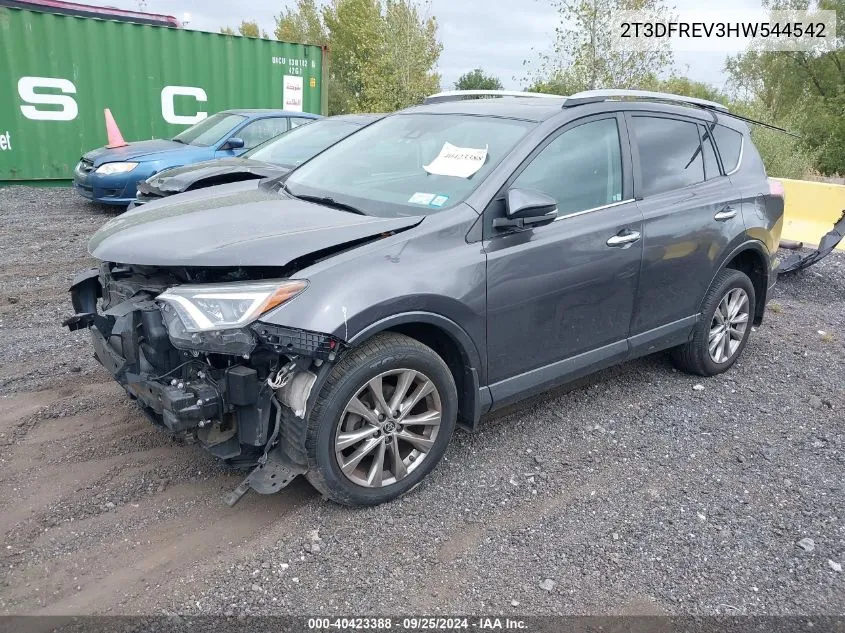 2017 Toyota Rav4 Platinum VIN: 2T3DFREV3HW544542 Lot: 40423388