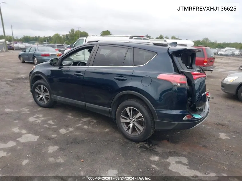 2017 Toyota Rav4 Xle VIN: JTMRFREVXHJ136625 Lot: 40428281