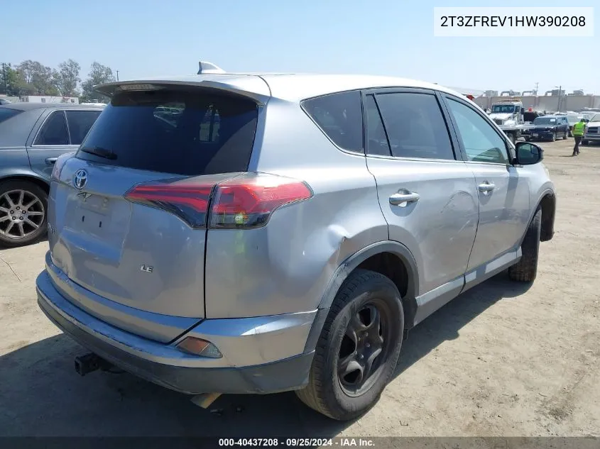 2017 Toyota Rav4 Le VIN: 2T3ZFREV1HW390208 Lot: 40437208