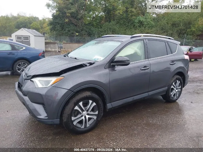 JTMBFREV5HJ701428 2017 Toyota Rav4 Le