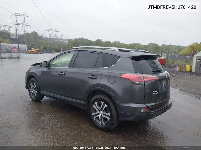 JTMBFREV5HJ701428 2017 Toyota Rav4 Le