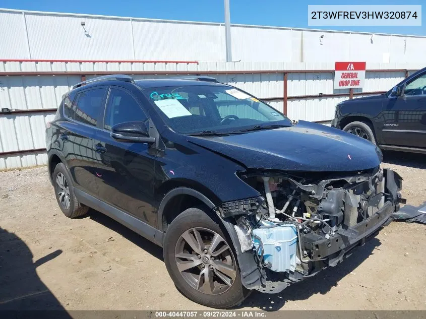 2T3WFREV3HW320874 2017 Toyota Rav4 Xle