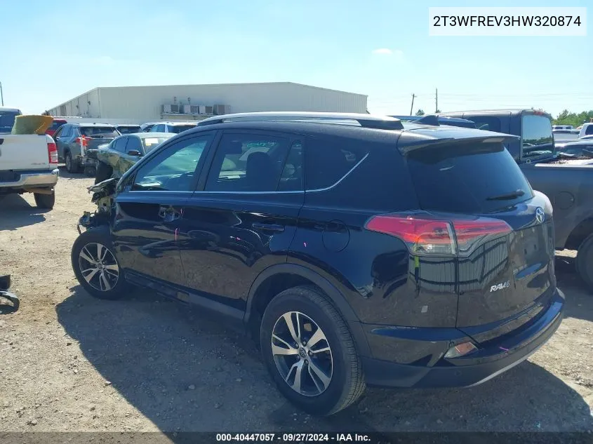 2T3WFREV3HW320874 2017 Toyota Rav4 Xle