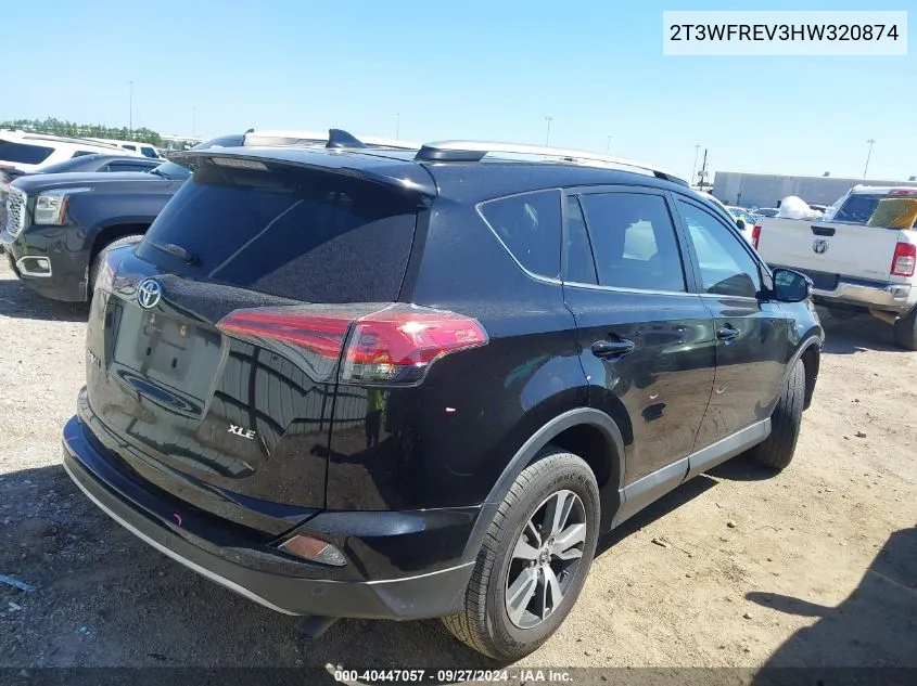 2T3WFREV3HW320874 2017 Toyota Rav4 Xle