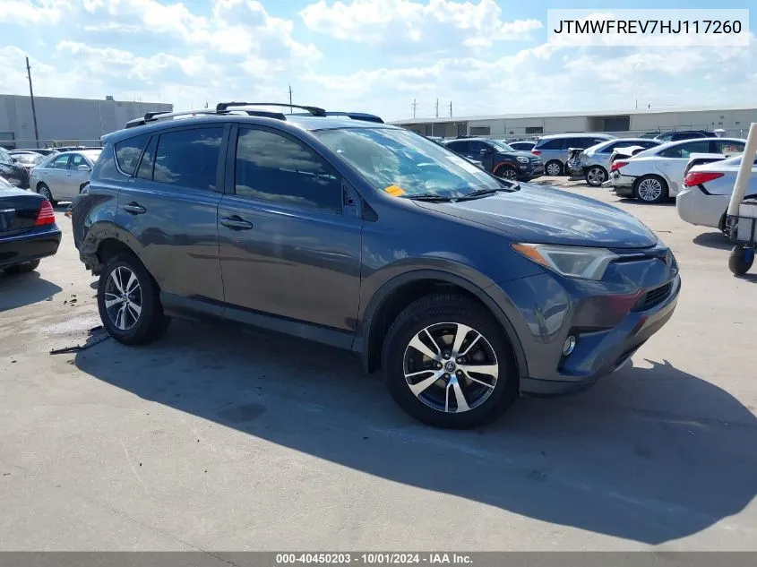 JTMWFREV7HJ117260 2017 Toyota Rav4 Xle