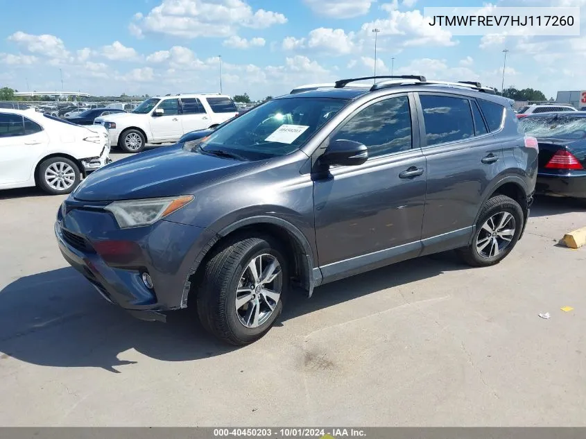 2017 Toyota Rav4 Xle VIN: JTMWFREV7HJ117260 Lot: 40450203