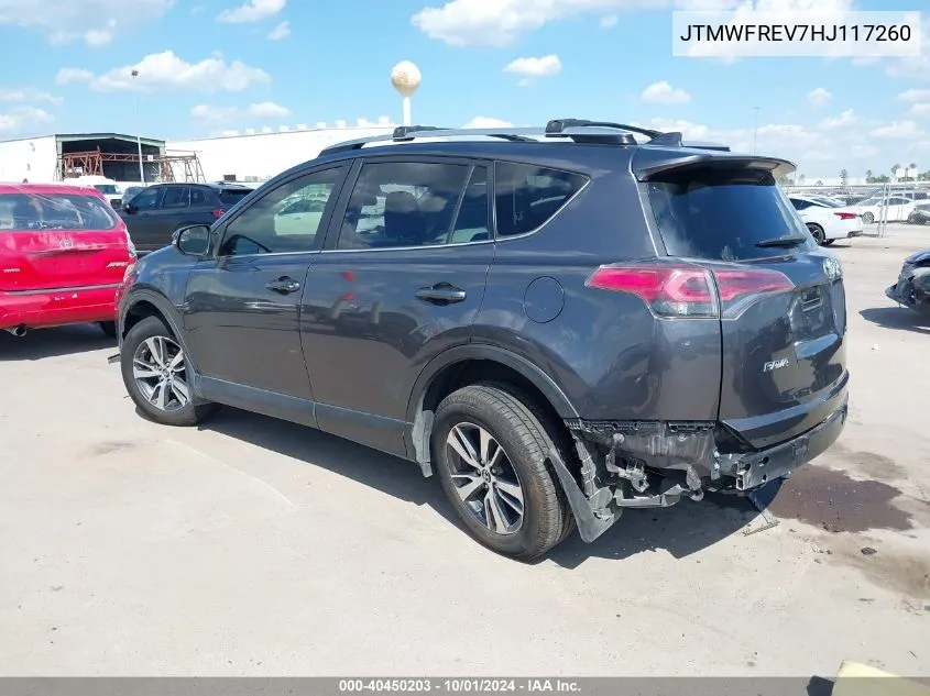 2017 Toyota Rav4 Xle VIN: JTMWFREV7HJ117260 Lot: 40450203