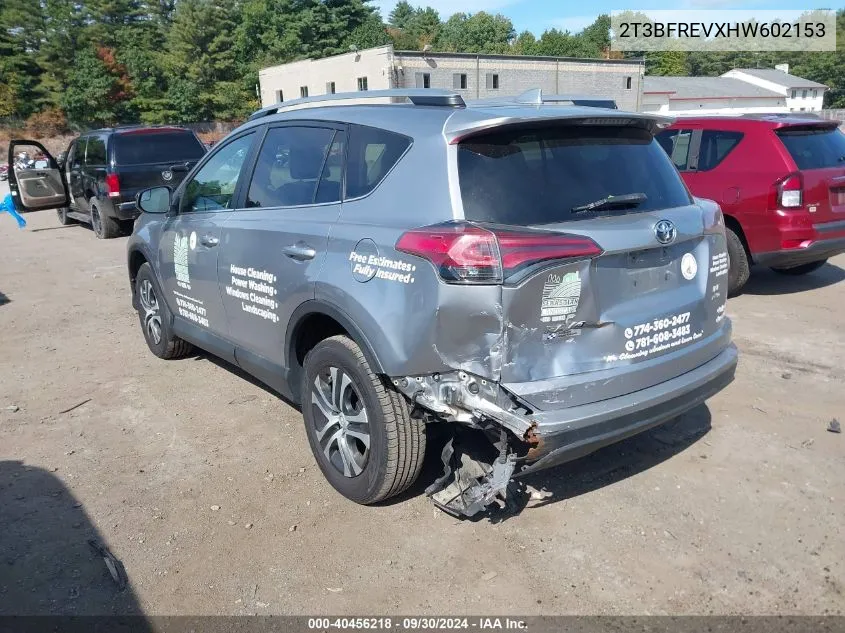 2017 Toyota Rav4 Le VIN: 2T3BFREVXHW602153 Lot: 40456218