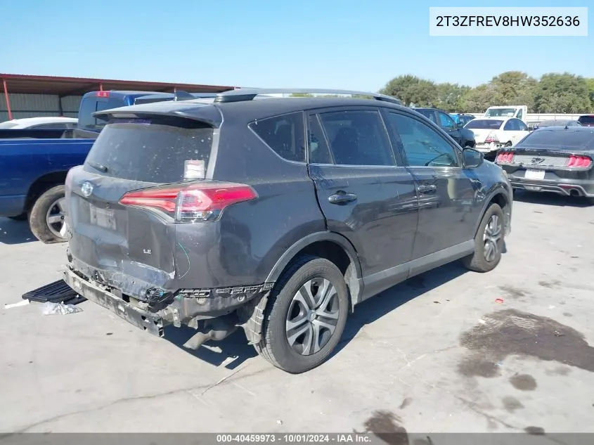 2017 Toyota Rav4 Le VIN: 2T3ZFREV8HW352636 Lot: 40459973