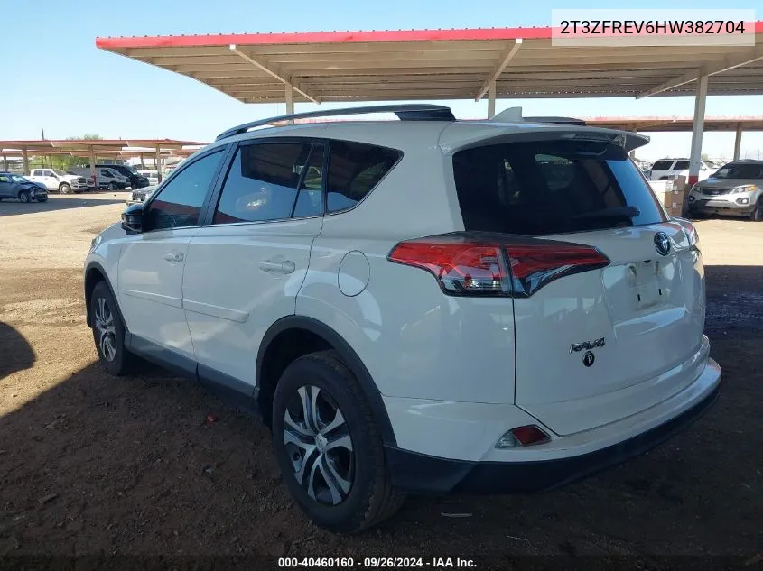 2017 Toyota Rav4 Le VIN: 2T3ZFREV6HW382704 Lot: 40460160