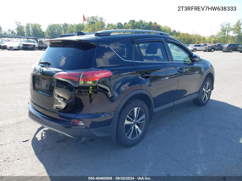 2017 Toyota Rav4 Xle VIN: 2T3RFREV7HW638333 Lot: 40460589