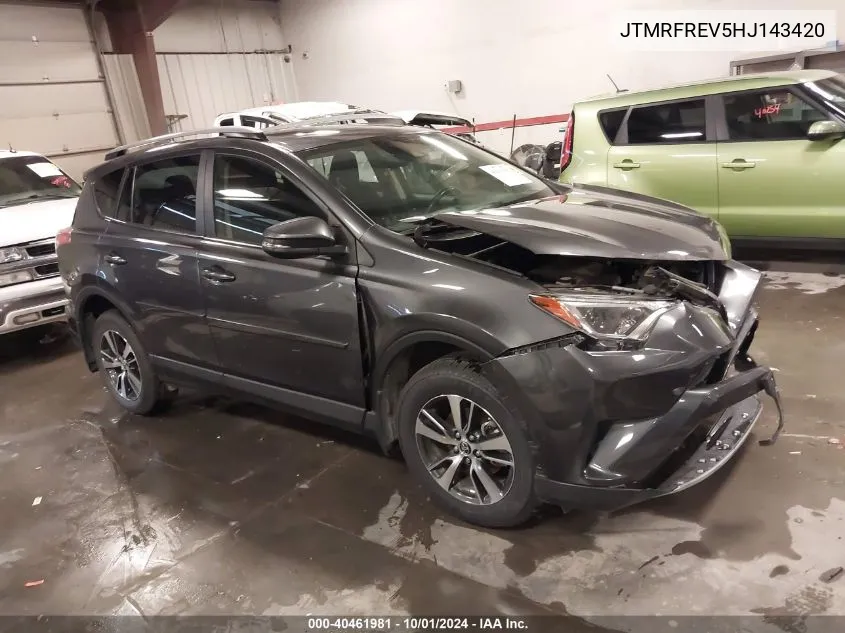 2017 Toyota Rav4 Xle VIN: JTMRFREV5HJ143420 Lot: 40461981