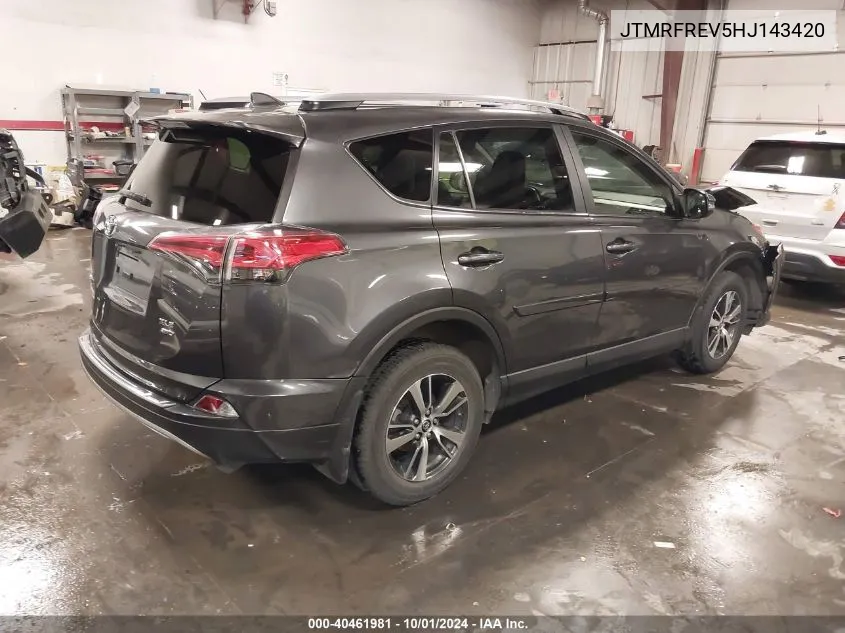 2017 Toyota Rav4 Xle VIN: JTMRFREV5HJ143420 Lot: 40461981