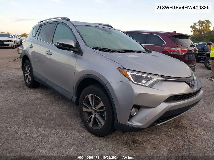 2017 Toyota Rav4 Xle VIN: 2T3WFREV4HW400880 Lot: 40466476